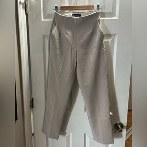 Dynamite Straight-Leg High-Rise Trousers — Light Taupe